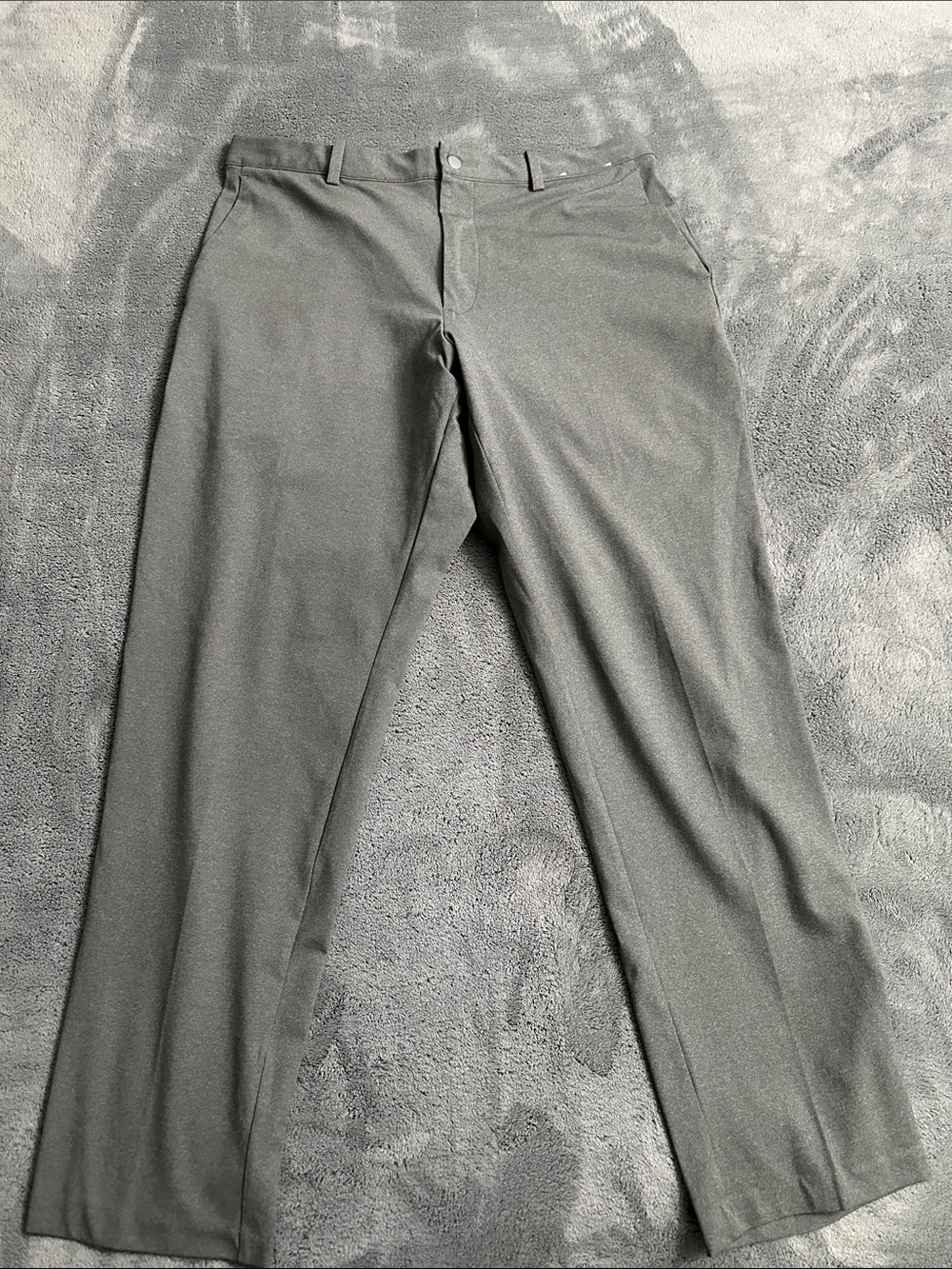 Uniqlo Ankle Classic Straight Leg Dress Pants - Gray size large